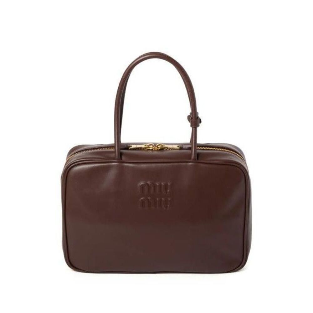 Leather Bow Bag Large